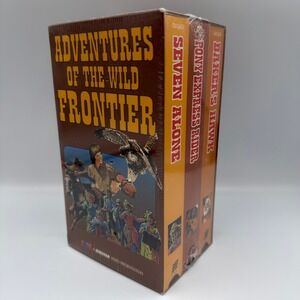 Adventures of the Wild Frontier VHS Set Seven Alone Pony Express Baker's Hawk